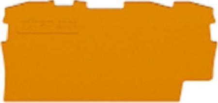 Endplate and partition plate for terminal block Orange 2002-1392