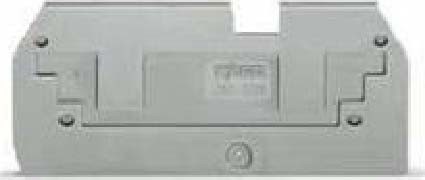 Endplate and partition plate for terminal block Grey 283-357