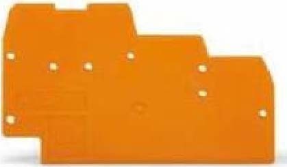 Endplate and partition plate for terminal block Grey 270-319