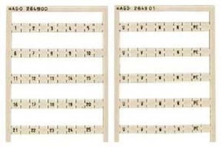 Labelling for terminal block Letters Horizontal 264-902