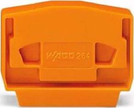 Endplate and partition plate for terminal block Orange 264-369