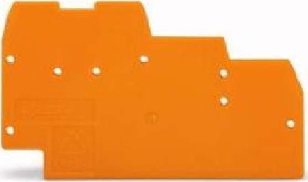 Endplate and partition plate for terminal block Orange 270-321