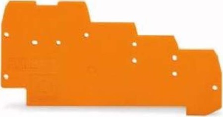 Endplate and partition plate for terminal block Orange 270-322