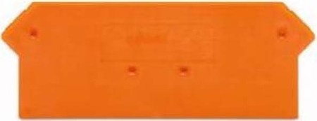 Endplate and partition plate for terminal block Orange 279-317