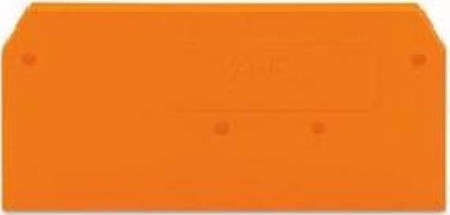 Endplate and partition plate for terminal block Orange 279-328