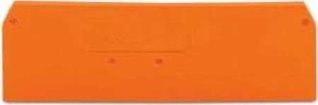 Endplate and partition plate for terminal block Orange 279-346