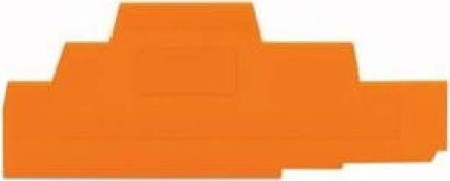 Endplate and partition plate for terminal block Orange 280-306