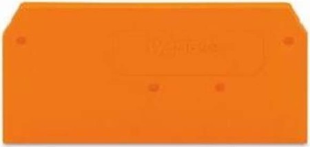 Endplate and partition plate for terminal block Orange 280-309