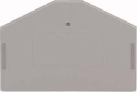 Endplate and partition plate for terminal block Grey 280-312