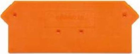 Endplate and partition plate for terminal block Orange 280-317