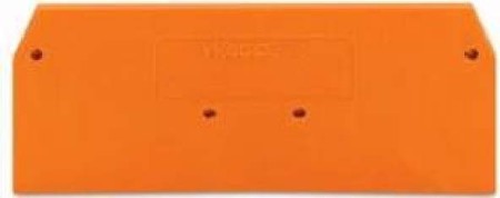 Endplate and partition plate for terminal block Orange 280-326