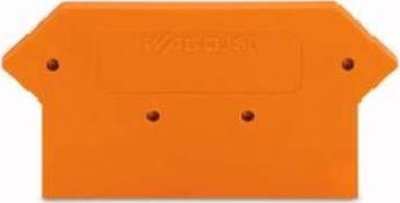 Endplate and partition plate for terminal block Orange 280-331