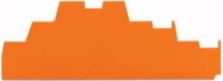 Endplate and partition plate for terminal block Orange 280-339