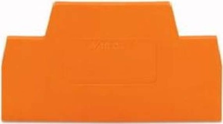 Endplate and partition plate for terminal block Orange 280-341