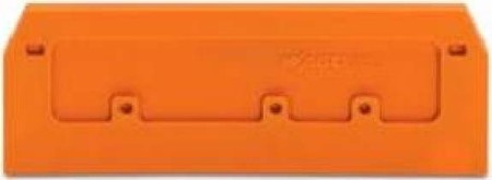 Endplate and partition plate for terminal block Orange 280-371