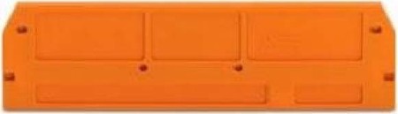 Endplate and partition plate for terminal block Orange 280-373