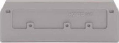 Endplate and partition plate for terminal block Grey 280-374