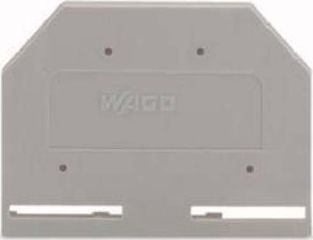 Endplate and partition plate for terminal block Grey 281-301