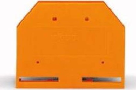 Endplate and partition plate for terminal block Orange 281-302