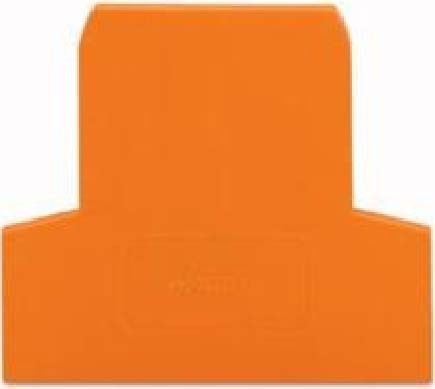 Endplate and partition plate for terminal block Orange 281-309