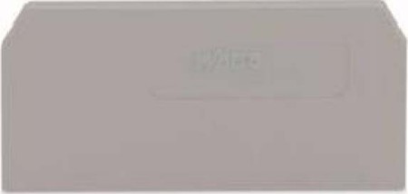 Endplate and partition plate for terminal block Grey 281-328