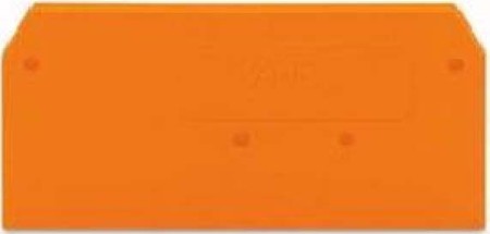 Endplate and partition plate for terminal block Orange 281-329