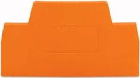 Endplate and partition plate for terminal block Orange 281-341