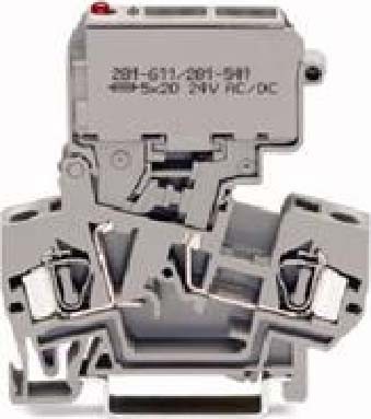 Fuse terminal block G-fuse 5x20 mm Swivelling 281-611/281-541