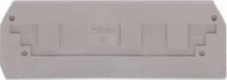 Endplate and partition plate for terminal block Grey 282-308