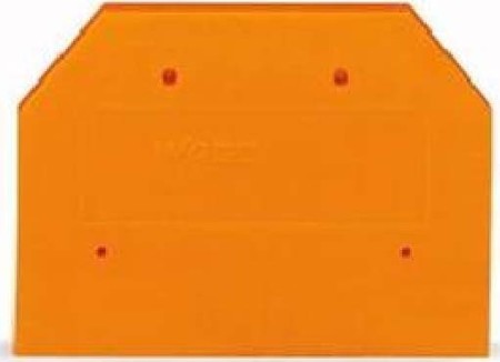 Endplate and partition plate for terminal block Orange 282-312