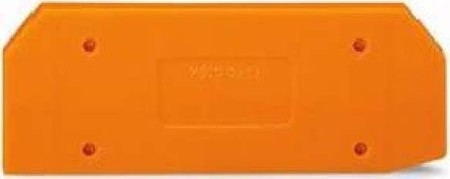 Endplate and partition plate for terminal block Orange 282-315