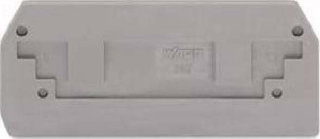 Endplate and partition plate for terminal block Grey 282-325