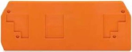 Endplate and partition plate for terminal block Orange 283-327