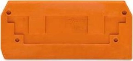 Endplate and partition plate for terminal block Orange 284-328