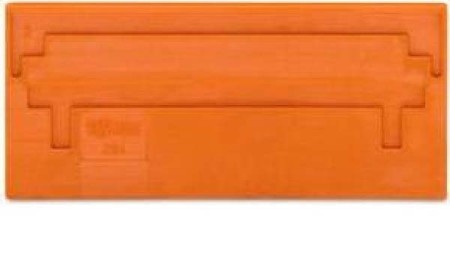 Endplate and partition plate for terminal block Orange 284-329