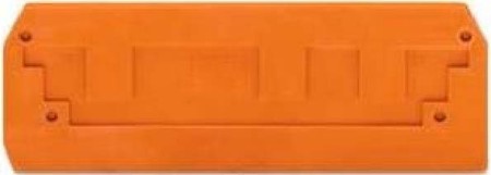 Endplate and partition plate for terminal block Orange 284-339