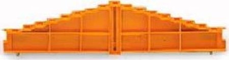 Endplate and partition plate for terminal block Orange 727-105