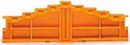 Endplate and partition plate for terminal block Orange 727-217