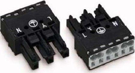 Plug-in connector for plug-in building installation 25 A 770-203