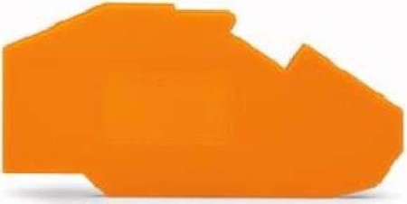 Endplate and partition plate for terminal block Orange 780-317