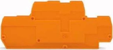 Endplate and partition plate for terminal block Orange 870-574