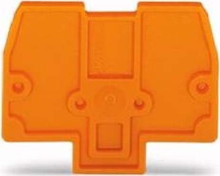 Endplate and partition plate for terminal block Grey 870-923