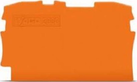 Endplate and partition plate for terminal block Orange 2000-1292