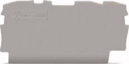 Endplate and partition plate for terminal block Grey 2000-1391