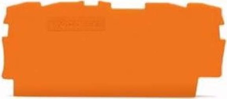 Endplate and partition plate for terminal block Orange 2000-1492