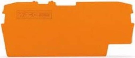 Endplate and partition plate for terminal block Orange 2002-1692