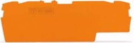 Endplate and partition plate for terminal block Orange 2002-1892