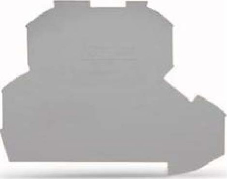 Endplate and partition plate for terminal block Grey 2002-2291