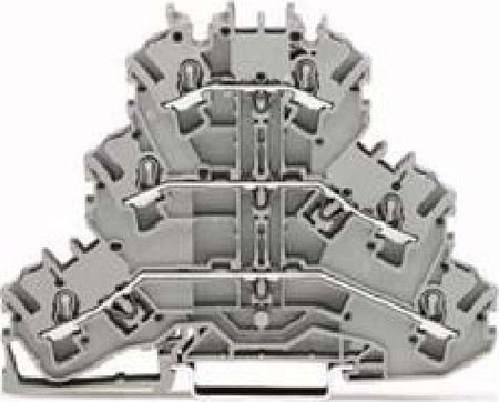 Feed-through terminal block 0.25 mm² 0.75 mm² 2002-3201