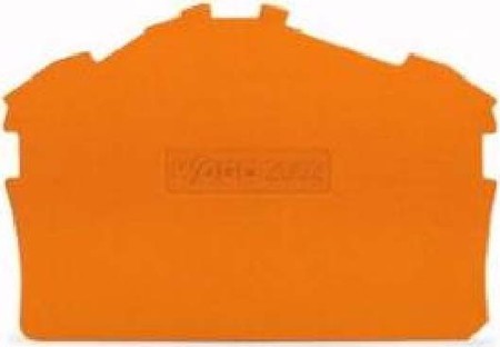 Endplate and partition plate for terminal block Orange 2002-6392